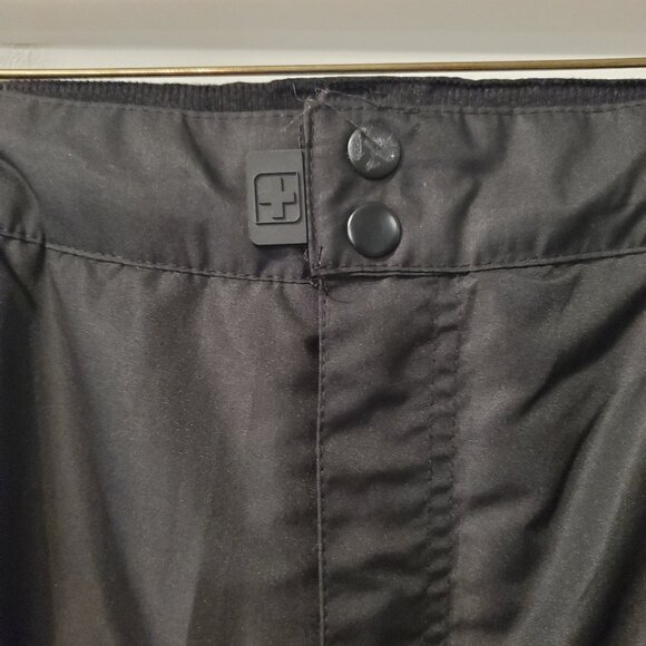 Swiss Tech Men's Black Water Resistant Double Cargo Snow Pants Large (36/38) - Picture 7 of 11